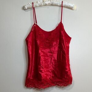 Chic Red Vintage Lindsey Roscoe Lingerie Top for Women size large